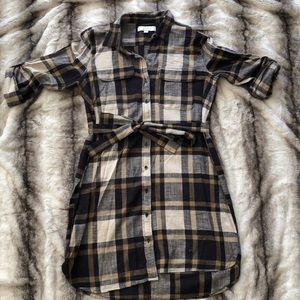 LOFT plaid dress